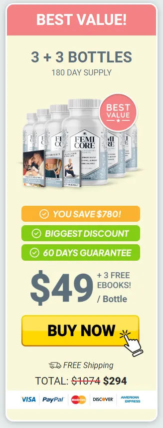 femicore 6 Bottles price